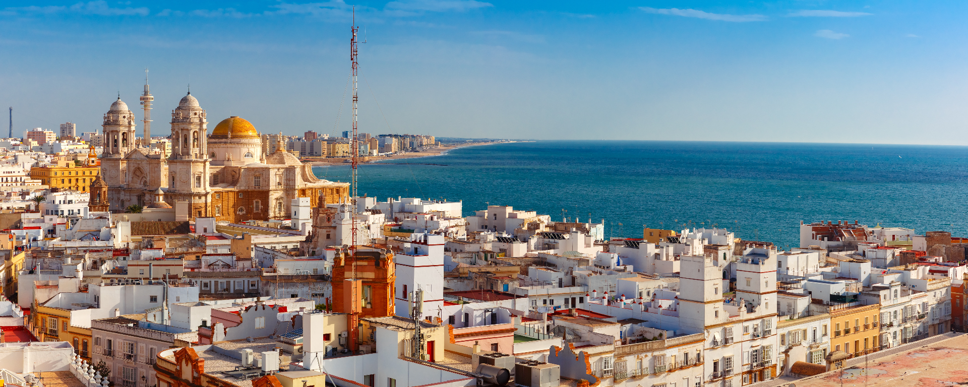Blick auf Cádiz für die Classic Cádiz Walking Tour